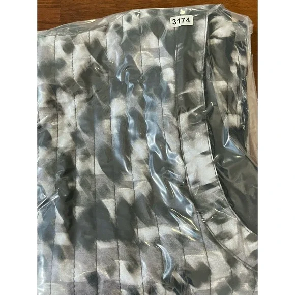 Logo Lori Goldstein Small Quilted Vest Sleeveless Animal Print Tie Art Eclectic - Picture 8 of 8